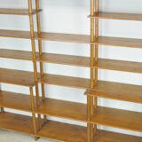 Handmade wooden bookshelf, 1960s