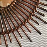 Rattan sun mirror - vintage 70