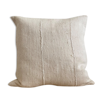 Coussin en bandes de coton artisanales