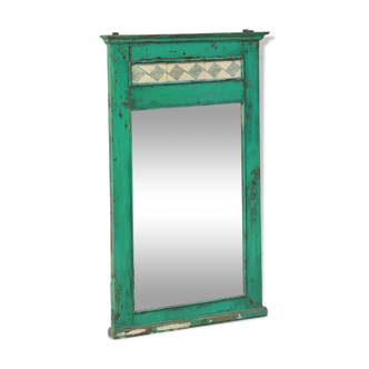 Miroir patine verte vieux teck inde 65x6x95cm