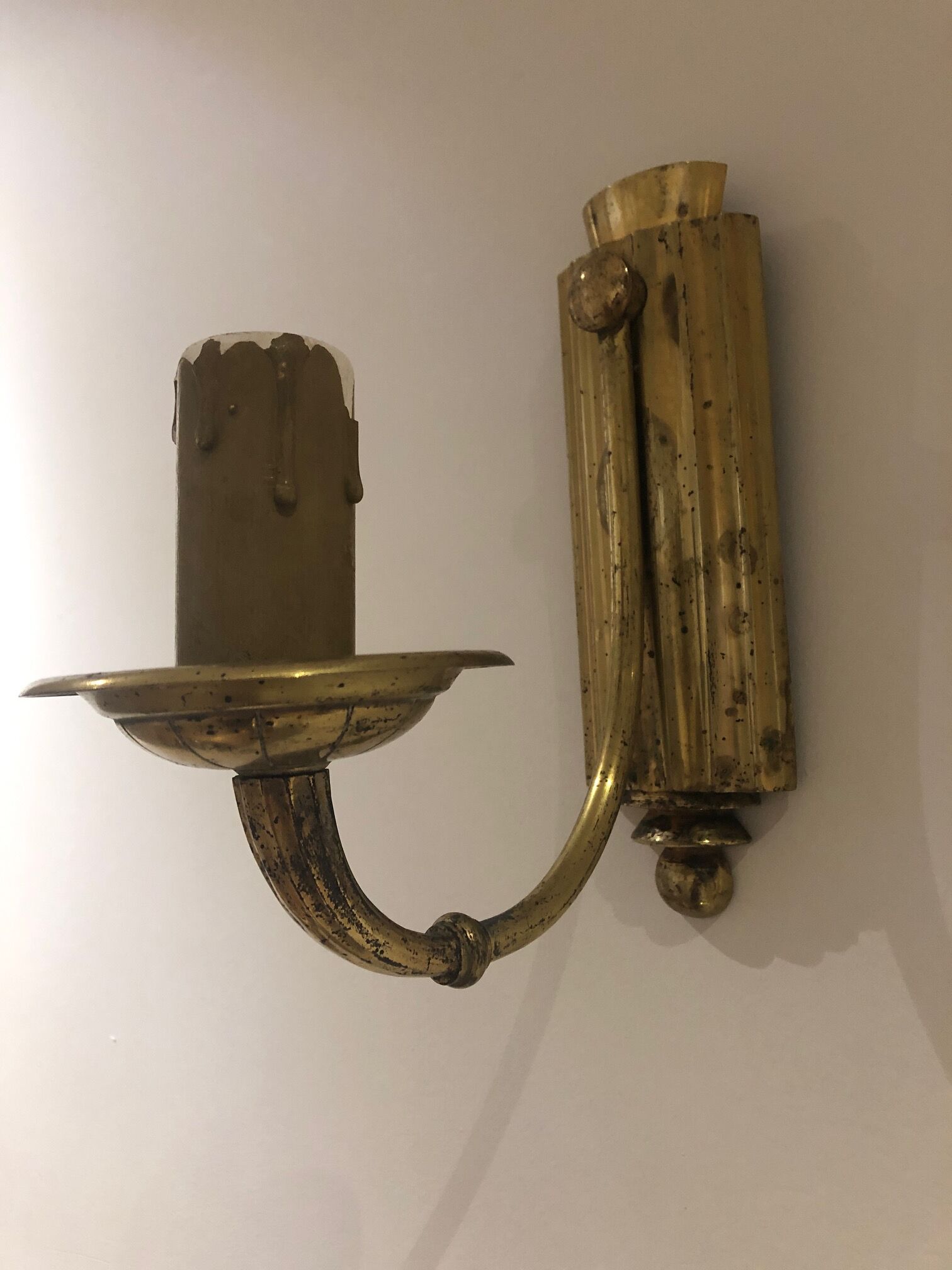 Art Deco sconces pair