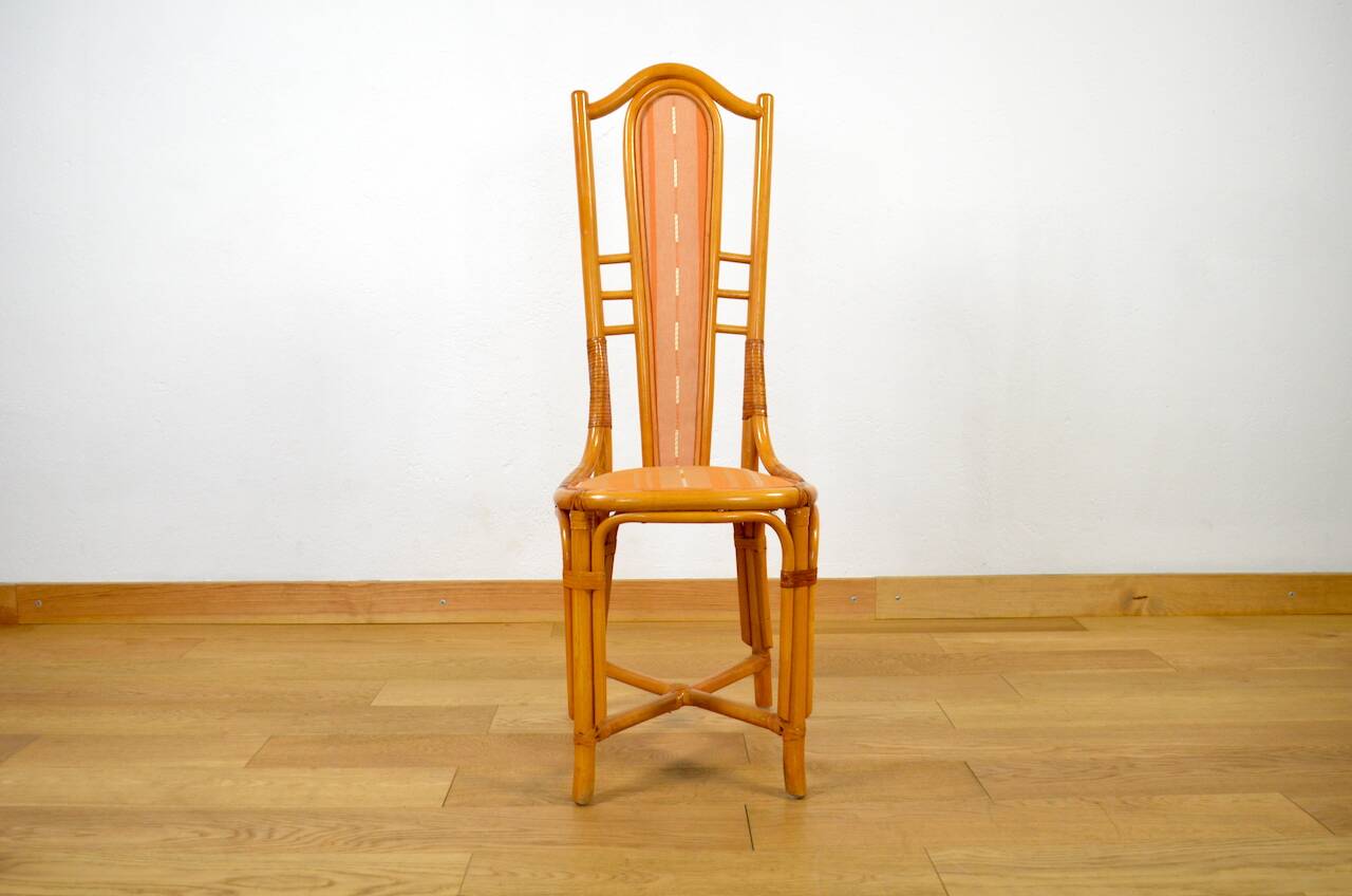 6 Vintage Bamboo & Rattan Chairs from the 1970s / 1980s