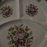 Limoges porcelain compartmented round dish
