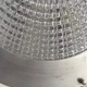 Vintage ceiling lamp in metal and pressed molded glass, France 1970