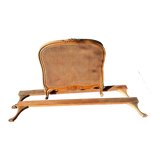 Double cherry wood headboard Louis XV style
