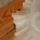 Frosted glass tulip hanging lamp