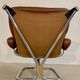 Vintage mid-century Scandinavian cognac leather lounge chair by Harald Relling