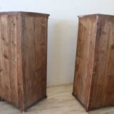 Pair of antique corner cabinets, Italy 17th century restored