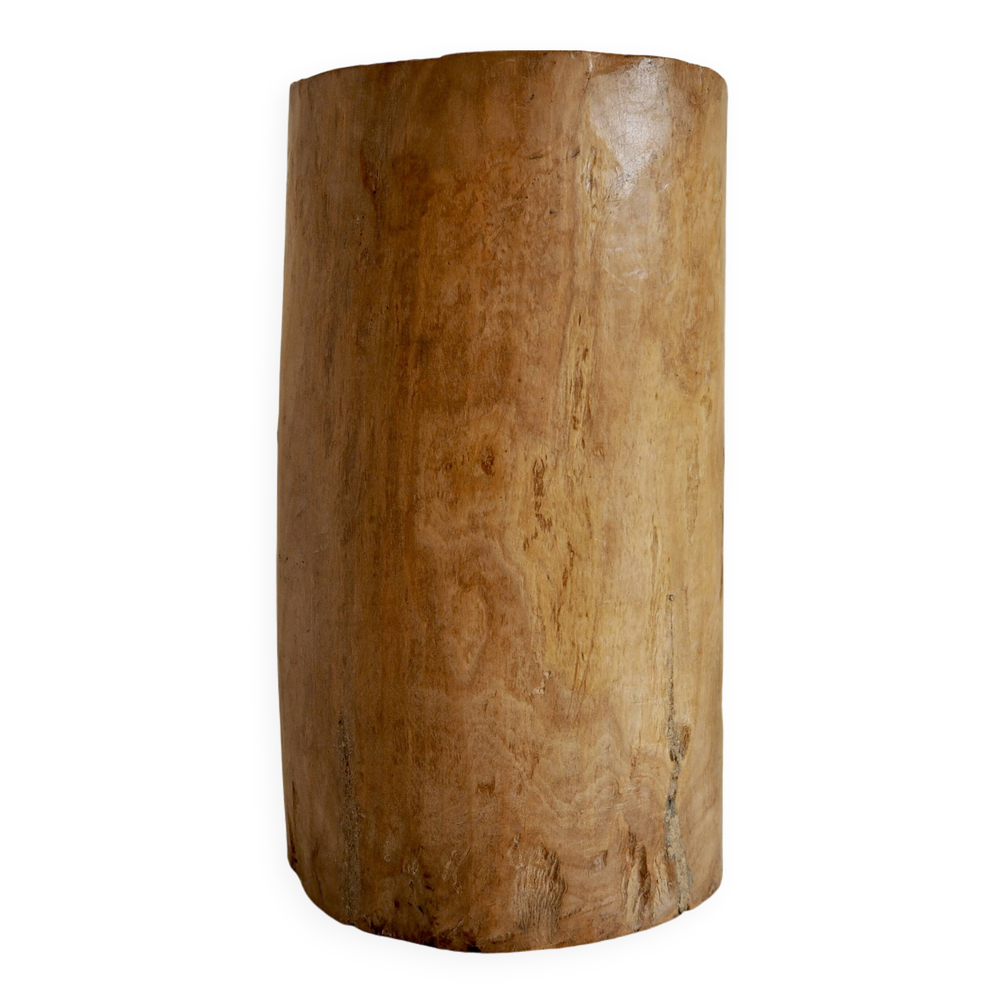 Vase XL en bois brutaliste