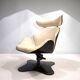 Stokke Varier Tok leather armchair with ottoman by Toshiyuki Kita, 1990