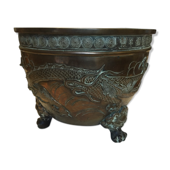 Plant holder in bronze