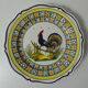 Henriot Quimper flat plate rooster