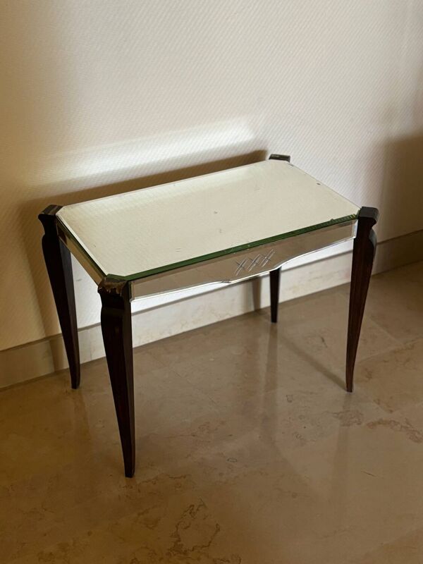 Table d’appoint miroir art déco