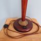 Lampe Art Déco, en bois acajou et opaline, années 1920-30