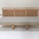 3-seater rattan and canning sofa