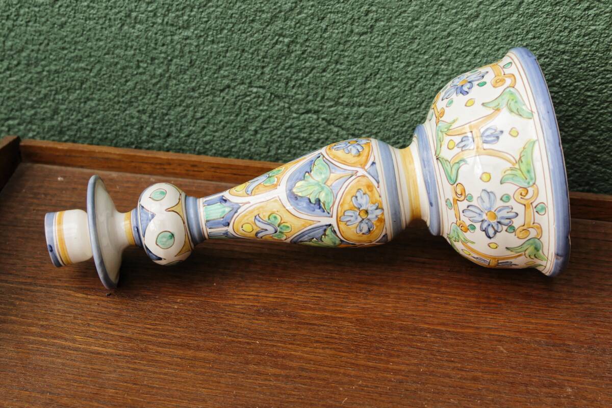 Santa ceramic candle holder (Spain)