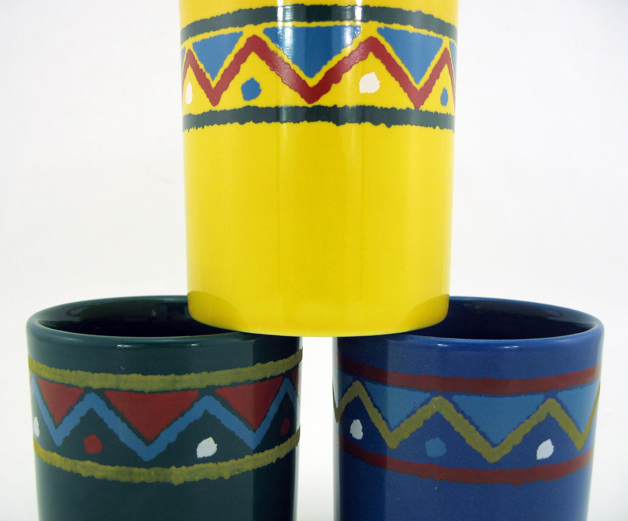 Set of 3 ceramic mugs Staffordshire Tableware