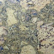 Mid-century chic chrome, cork and glass tray from the 70s