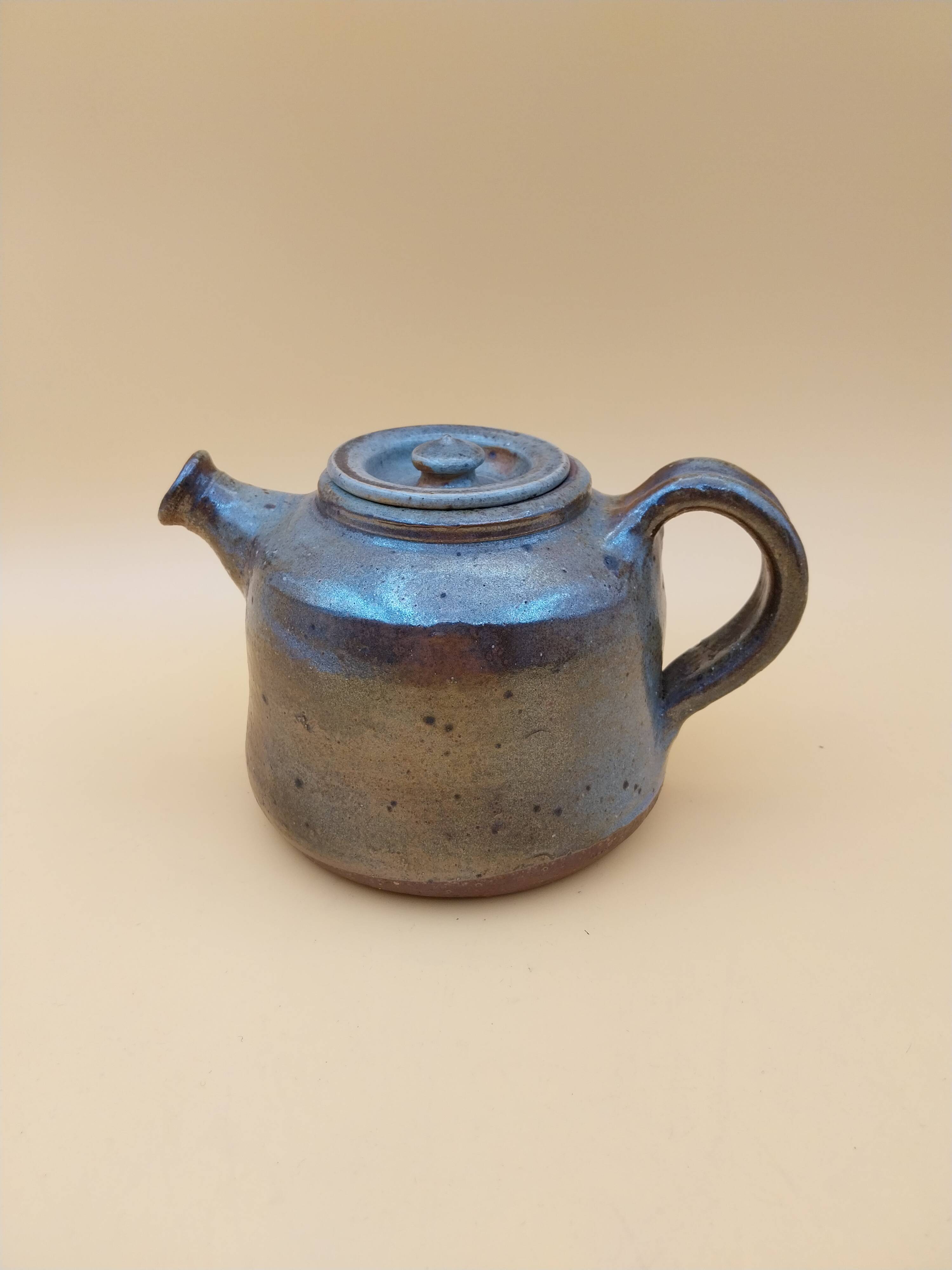 Ceramic stoneware teapot signed Francis Leloup