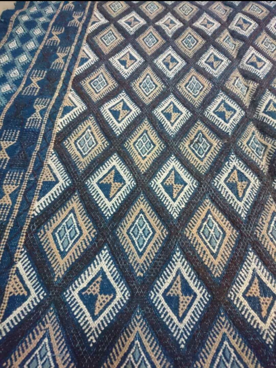 Kilim blue berber margoum carpets 170x256cm