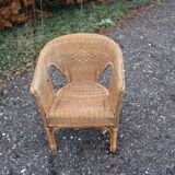 Wicker armchair