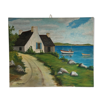 Tableau paysage breton