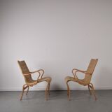 Mina lounge Chairs by Bruno Mathsson for Mathsson international