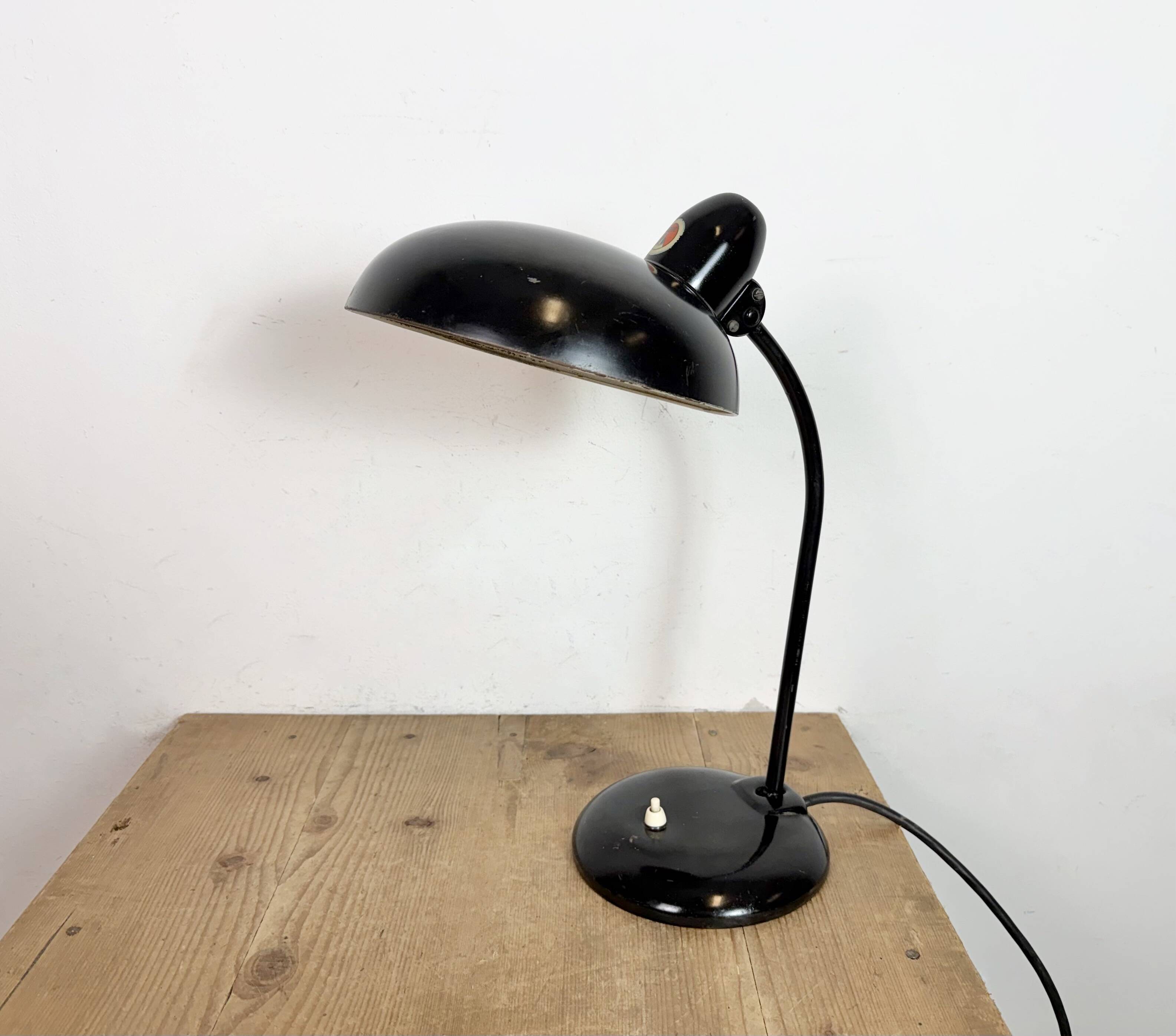 Black Industrial Bauhaus Table Lamp from Escolux, 1930s