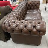 3-seater sofa in Chesterfield leather
