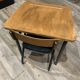 School desk and chair