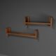 Beautiful oak wood Giuseppe Rivadossi shelves, Italy 1970s