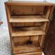 Old hanging cupboard medicine cabinet with mirror and drawer