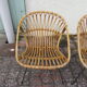 Paire de fauteuils rotin vintage
