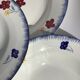 5 mary lou digoin blue edge hollow plates