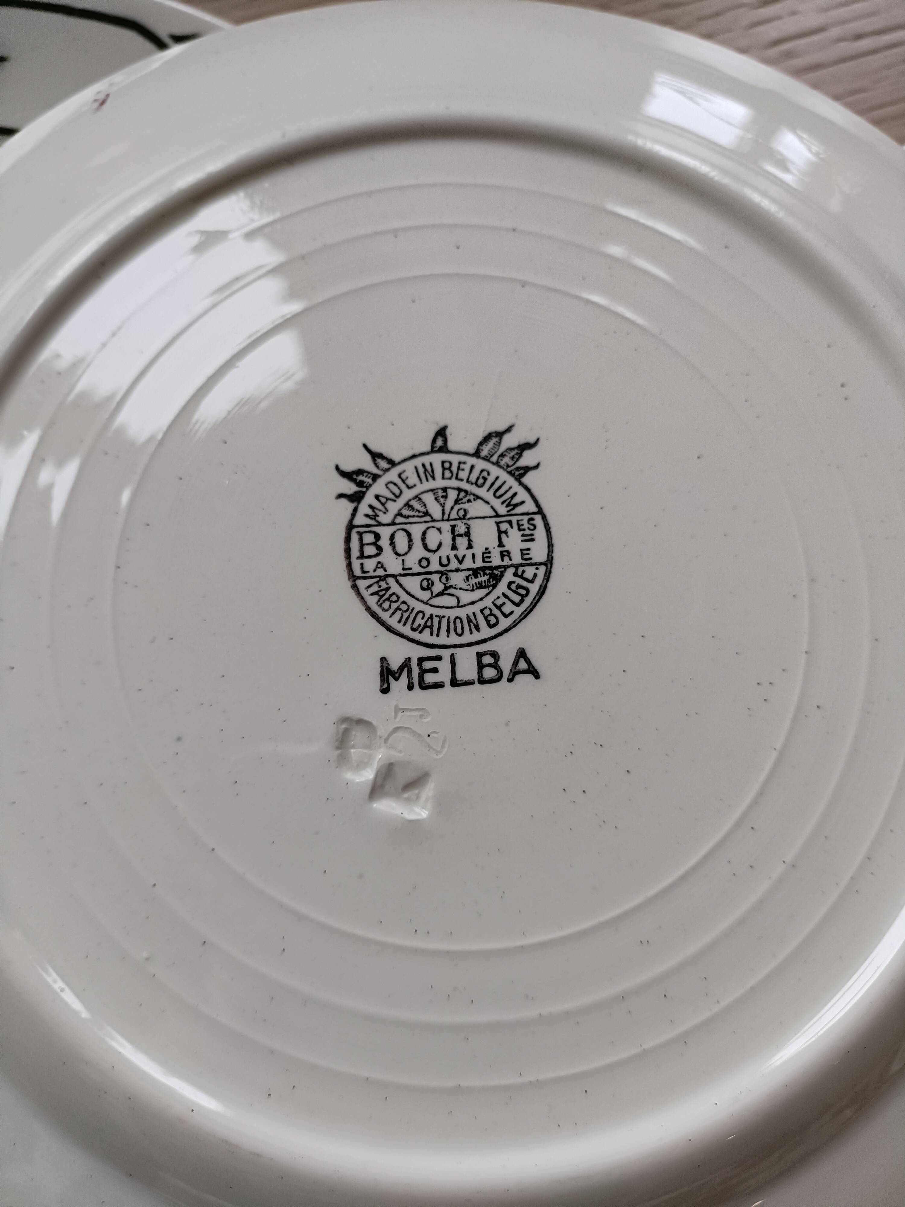 6 Boch frères la Louvière plates