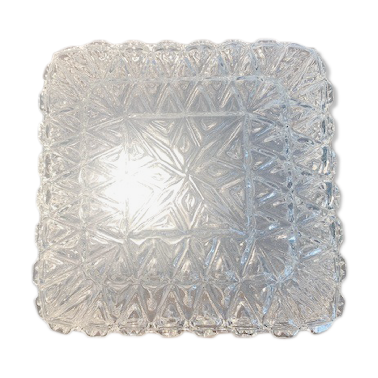 Chisled glass ceiling light