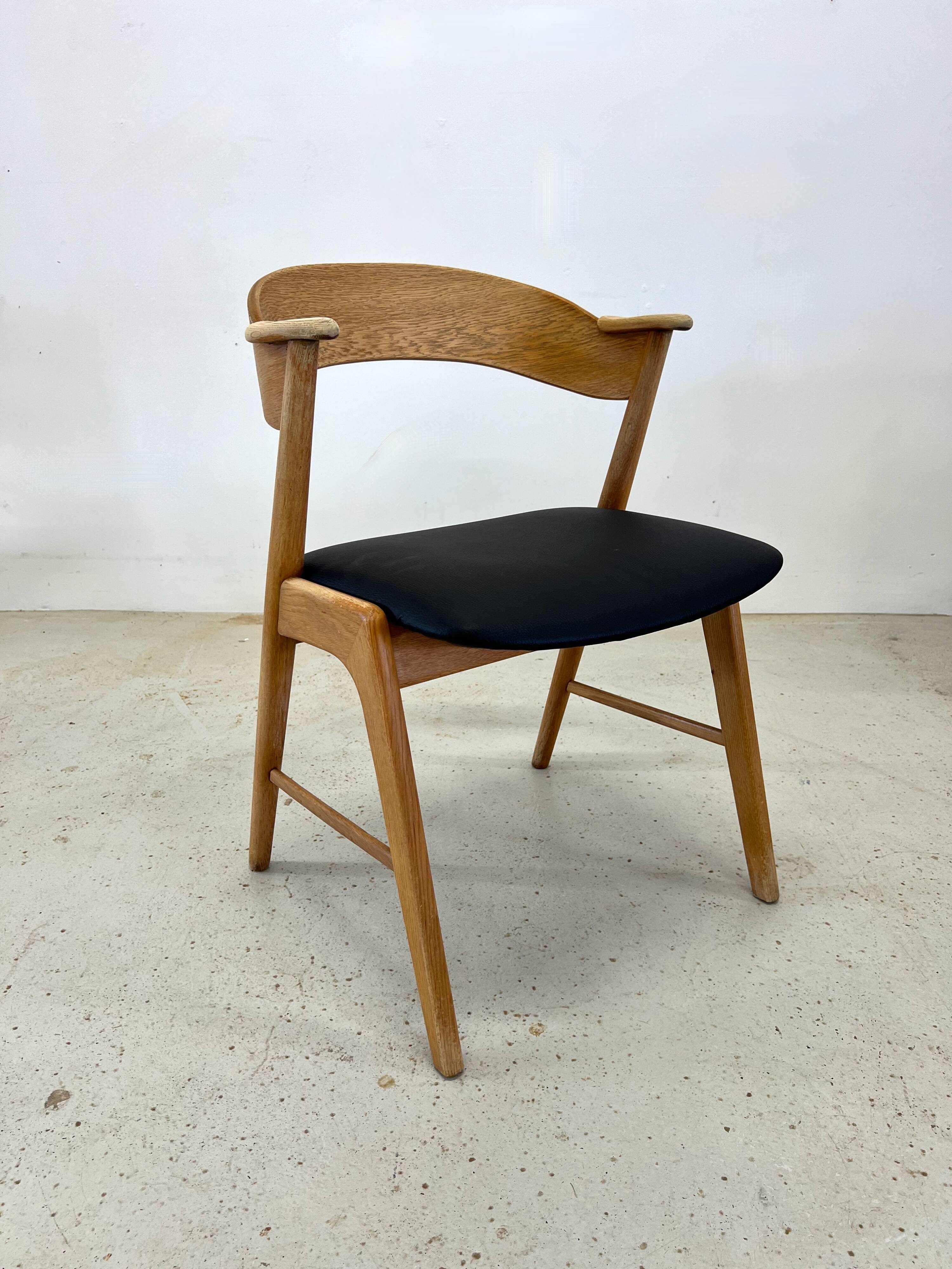 Kai Kristiansen Model 32 Oak Dining Chair, Korup Møbelfabrik.