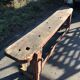 Old carpenter's workbench painted red