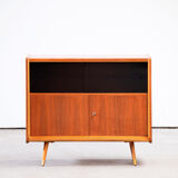 Vintage scandinavian buffet 1960 teak & glass