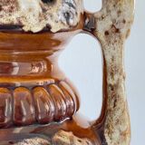Lamp ceramic fat lava double lighting 70s