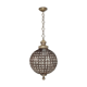 Chandelier ball brass pearls and grapevines late nineteenth century