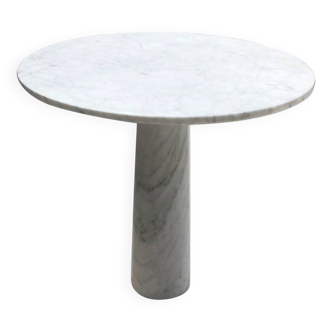 Bottega white Carrara marble dining table
