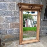Carved wooden mirror, 168x112 cm