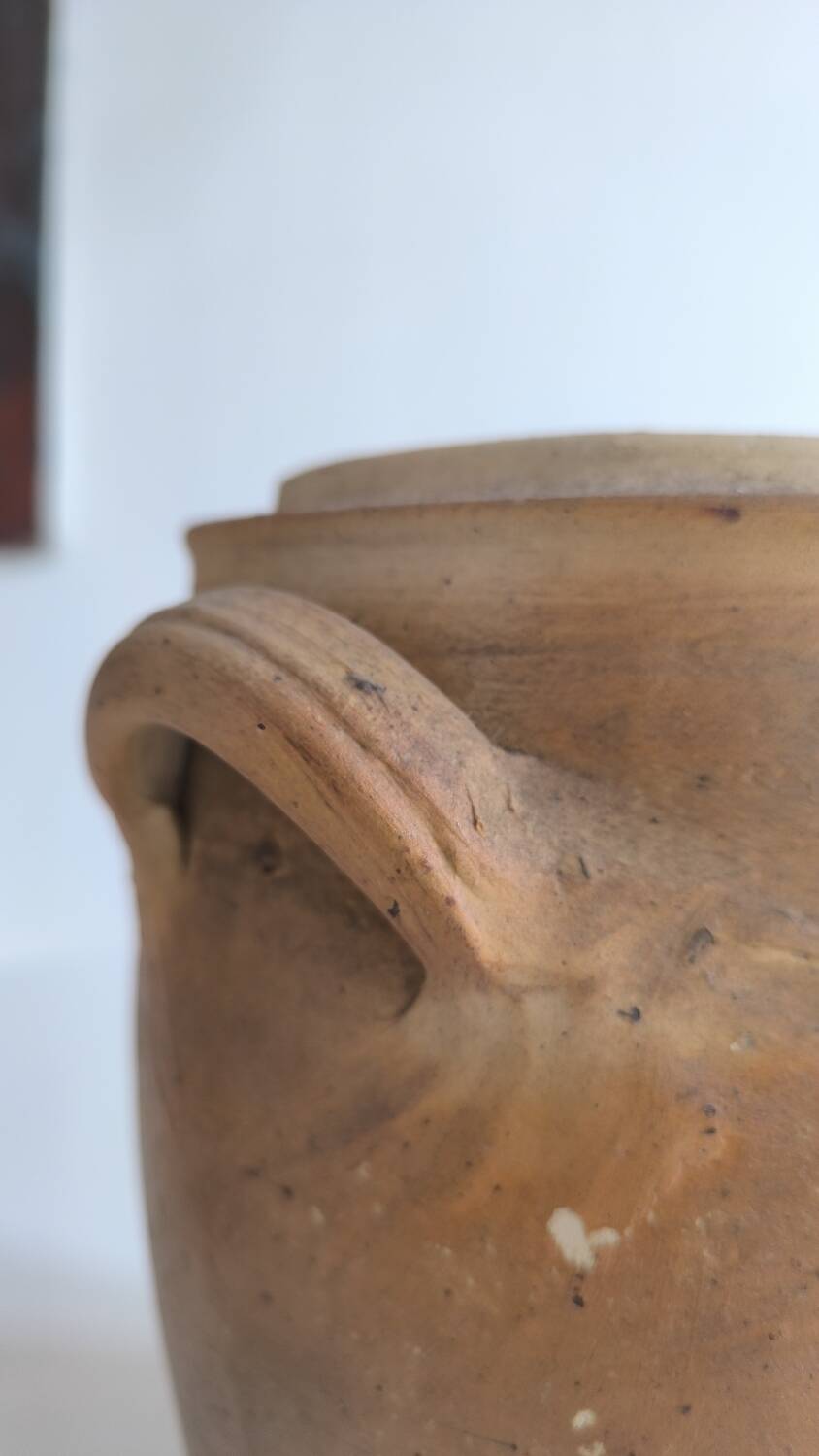 Pottery, old stoneware salt cellar
