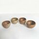 Set of 4 vintage stoneware shells