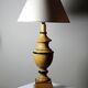 Grand lampe Le Dauphin "Verdennes" bois tourné, vintage années 70