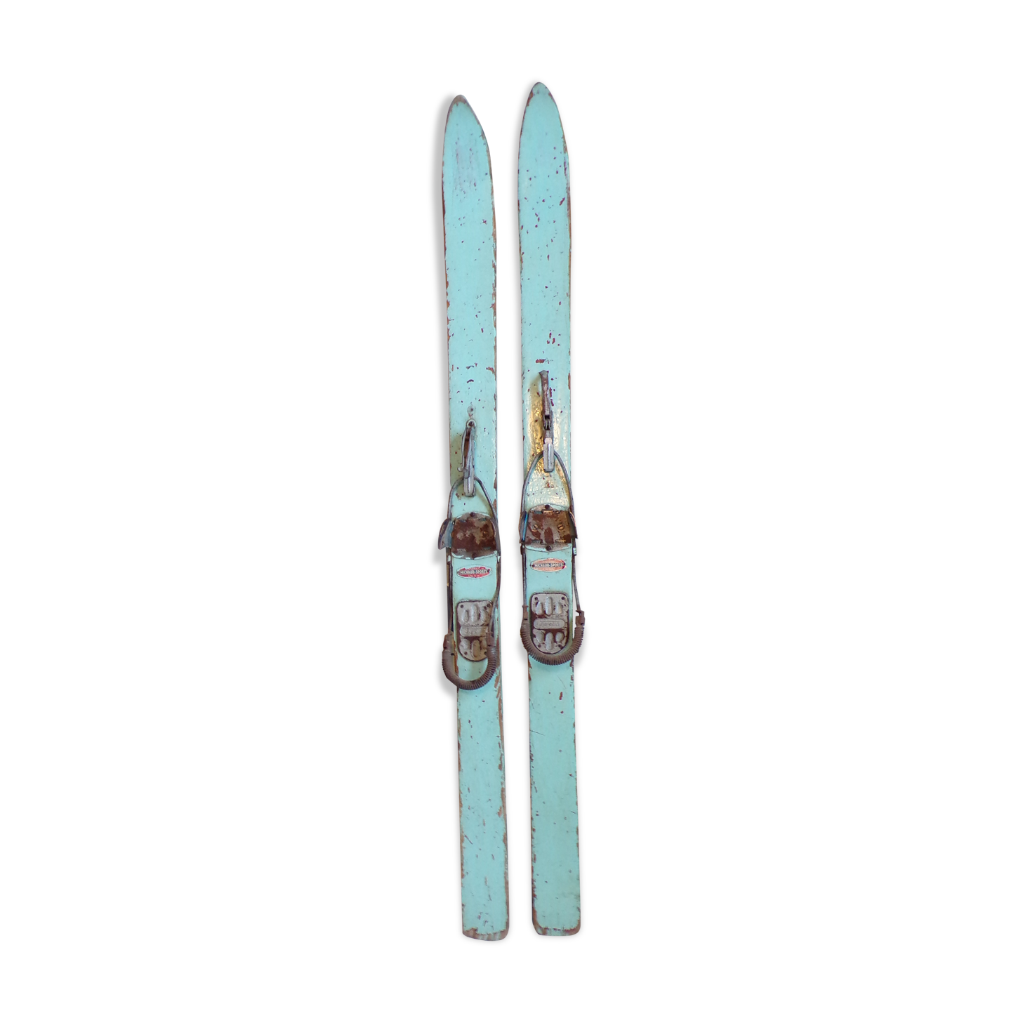 Vintage wooden skis