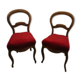 Lot of two Louis Philippe chairs