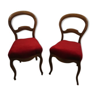 Lot of two Louis Philippe chairs