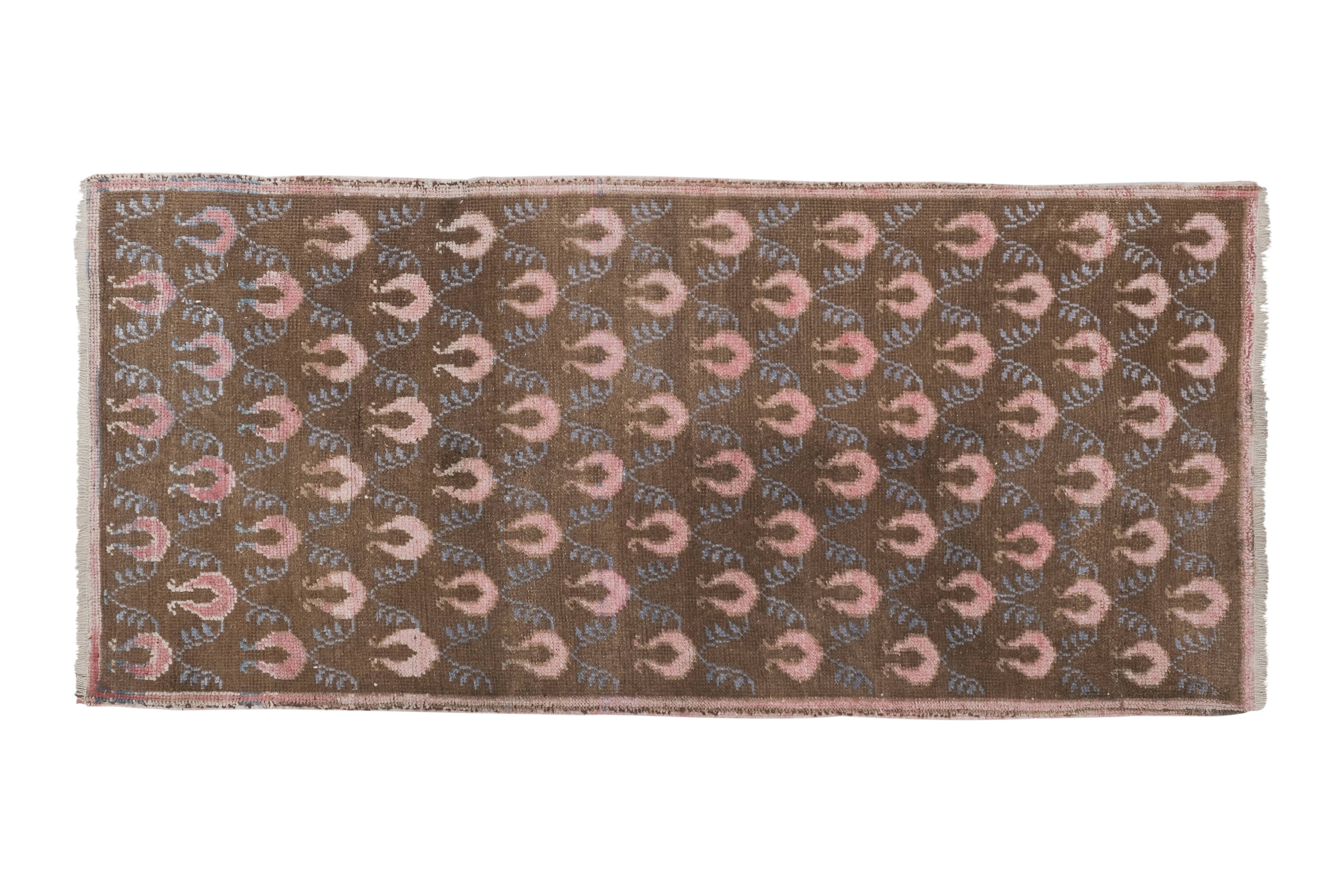 Vintage floral turkish runner